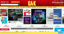 Desktop Screenshot of gak.co.uk