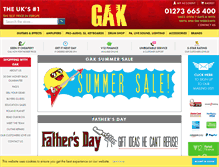 Tablet Screenshot of gak.co.uk