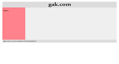 Desktop Screenshot of gak.com
