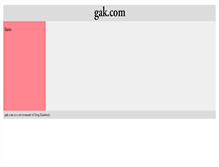 Tablet Screenshot of gak.com